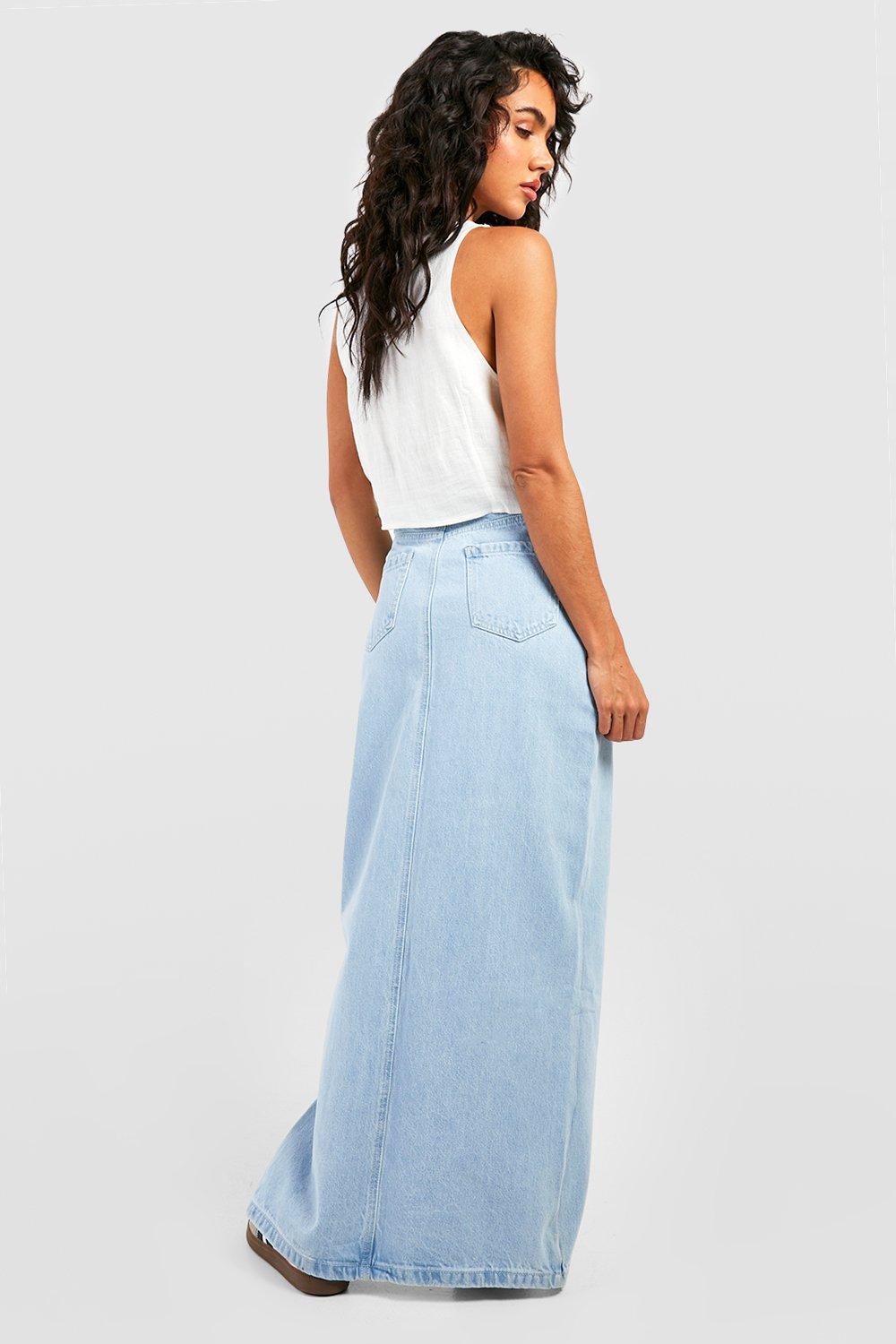 Light blue maxi clearance skirt